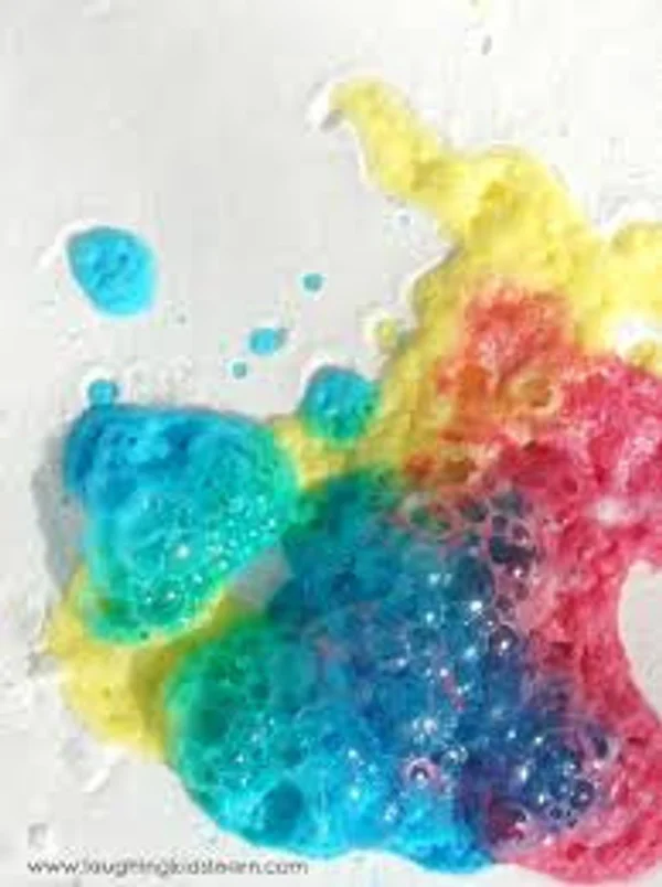 Fizzy bubble color reaction