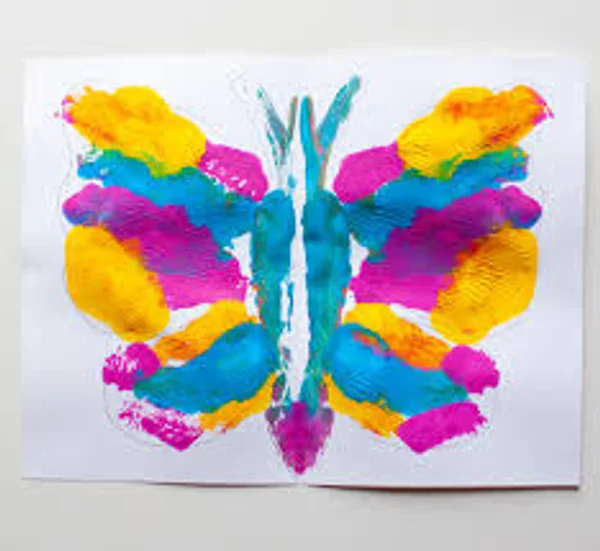 Butterfly symmetry painting